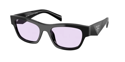 Женские очки Prada PR B09S, фиолетовые линзы, черные
