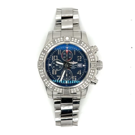 Мужские часы Breitling Super Avenger II б/у, черные