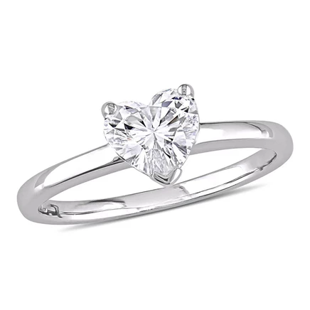 Женское кольцо Created Forever, сердце, 1 карат, 14K