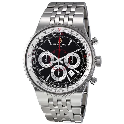 Мужские часы Breitling Montbrillant б/у, черные