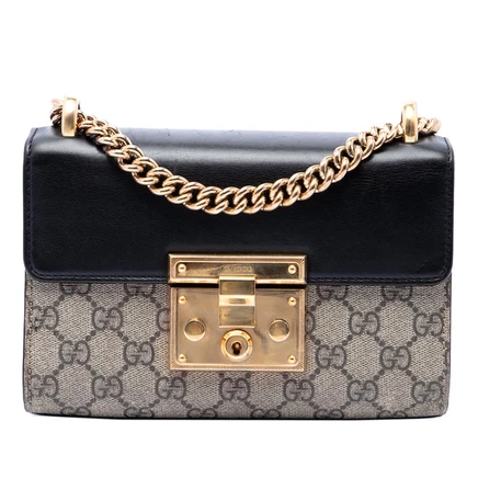 Женская сумка через плечо Gucci GG Supreme Padlock