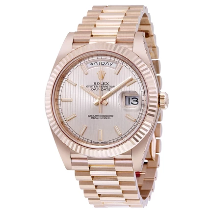 Мужские часы Rolex Day-Date 40 228235SNSSP, полосатые