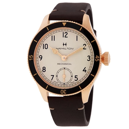 Мужские часы Hamilton Pioneer H76709510, кремовые