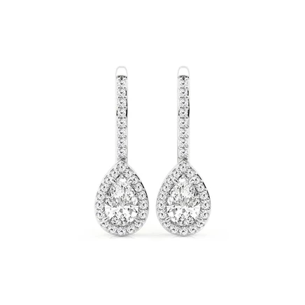 Женские серьги Brilliant Diamond, 1 карат, белое золото