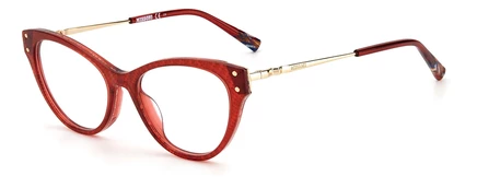 Женские очки Missoni MIS 0044, кошачий глаз, бордовые