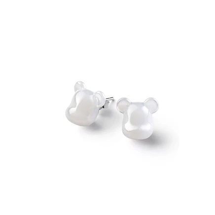 Женские серьги-пусеты Baccarat Bear-Bo Puc Ag Cl, белые
