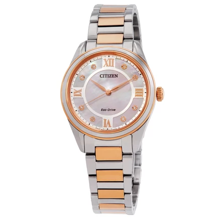 Женские часы Citizen EM0876-51D Arezzo, белые