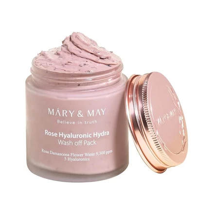Смываемая маска Mary&May с розой и гиалуроном, 125 г