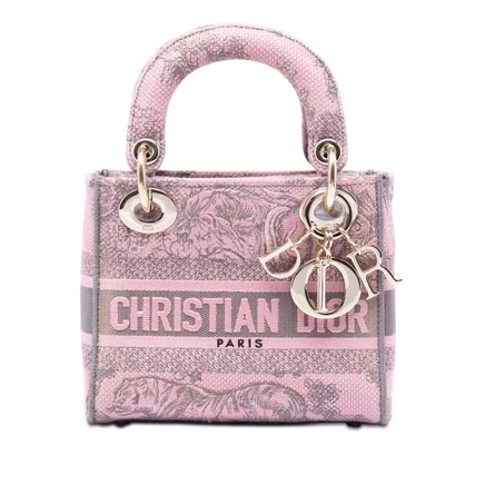Женская сумка Dior Lady D-Lite Mini из канваса