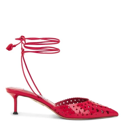 Женские туфли Aquazzura Amourose 50, кожа, красные