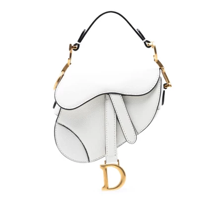 Женская сумка Dior Micro Saddle из кожи козы