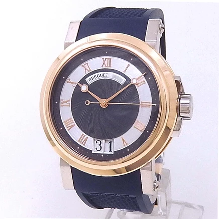 Мужские часы Breguet Marine Big Date 5817, серые