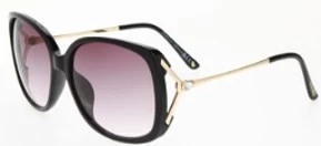 Женские очки Nine West 10270476, дымчатые, черные