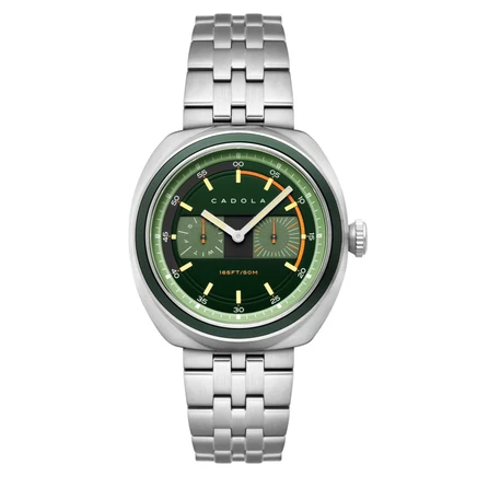 Мужские часы Cadola Giulia CD-1043-22 GMT, зелёные
