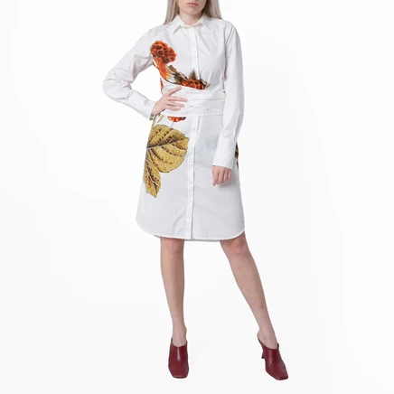 Женское платье-рубашка Ferragamo, бежевое