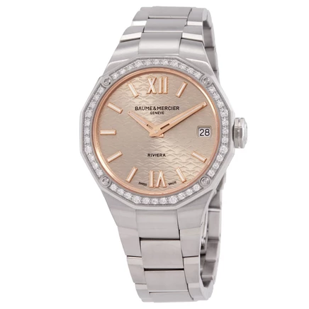 Женские часы Baume et Mercier Riviera 10796, серебристые