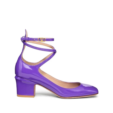 Женские туфли Valentino Garavani Tan-Go, фиолетовые