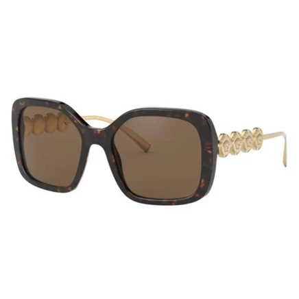 Женские солнцезащитные очки Versace VE4375F, черепаха/золото