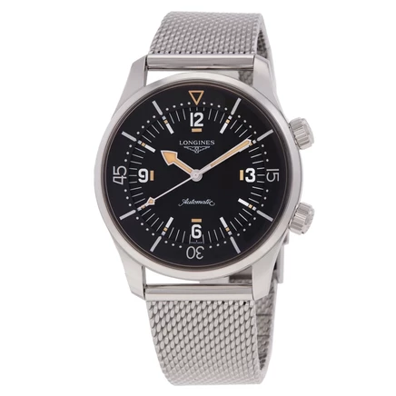 Мужские часы Longines Heritage Legend Diver L37954599 черные