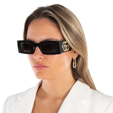 Женские очки Gucci GG1425S, 53 мм, серые