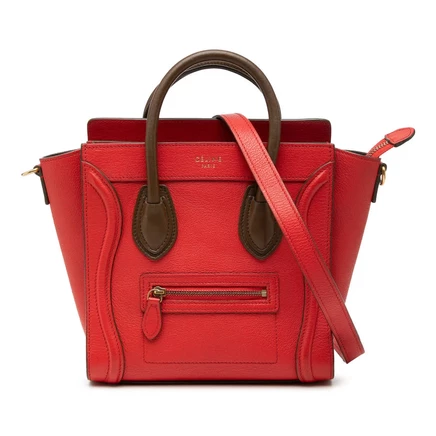 Женская сумка Celine Nano Luggage из кожи