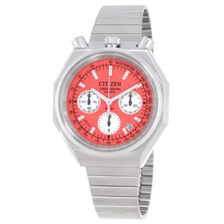 Мужские часы Citizen AN3700-89Z, хронограф, розовые
