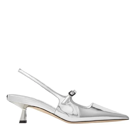 Женские туфли Jimmy Choo Didi 45, серебристые