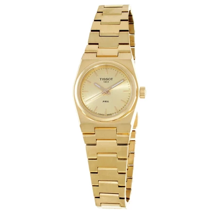 Женские часы Tissot T1370103302100 PRX 25, шампань