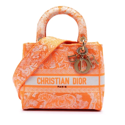 Женская сумка Dior Lady D-Lite Medium из канваса