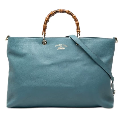 Женская сумка Gucci Bamboo Shopper Large, кожаная
