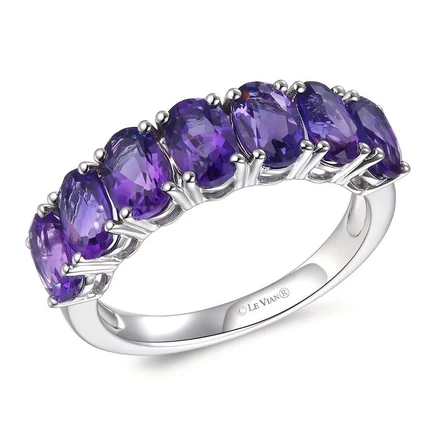 Женское кольцо Le Vian Amethyst, белое золото 585