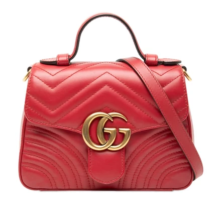 Женская сумка Gucci Mini GG Marmont Matelassé