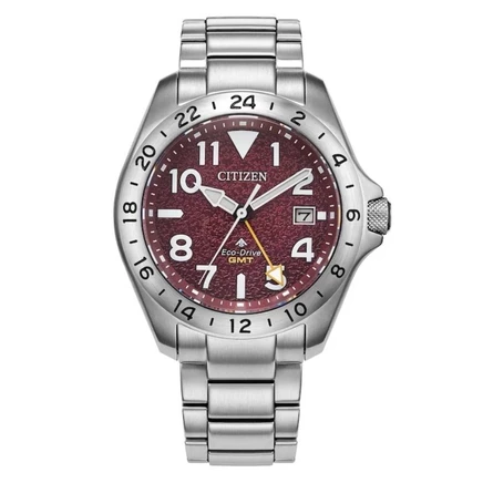 Мужские часы Citizen BJ7150-50W Promaster GMT, красные