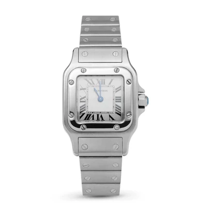 Женские часы Cartier Santos Galbee 1565, белые