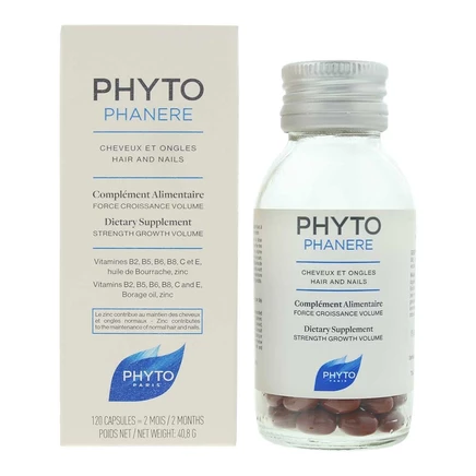 Капсулы для волос и ногтей Phyto Phytophanère, 120 шт.