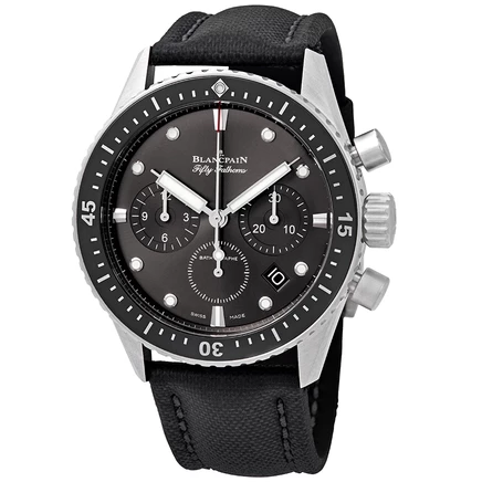 Мужские часы Blancpain Bathyscaphe 5200-1110-B52A, серые