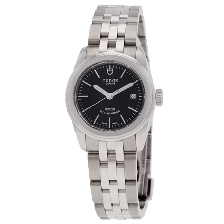 Женские часы Tudor Glamour Date 51000-0009, черные