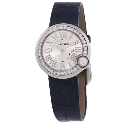 Женские часы Cartier Ballon Blanc W4BL0002 серебристые