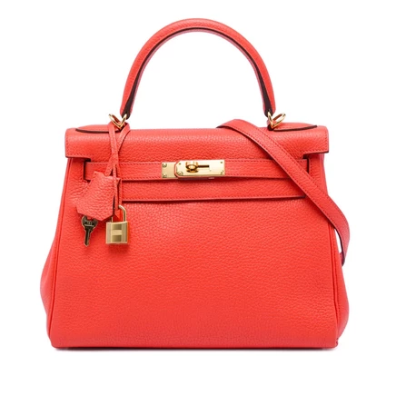 Женская сумка Hermes Kelly II Retourne 28, кожаная