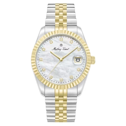 Мужские часы Mathey-Tissot H250953A-A, белый перламутр