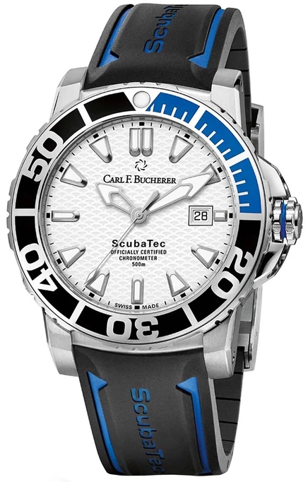 Мужские часы Carl F. Bucherer Patravi, белые