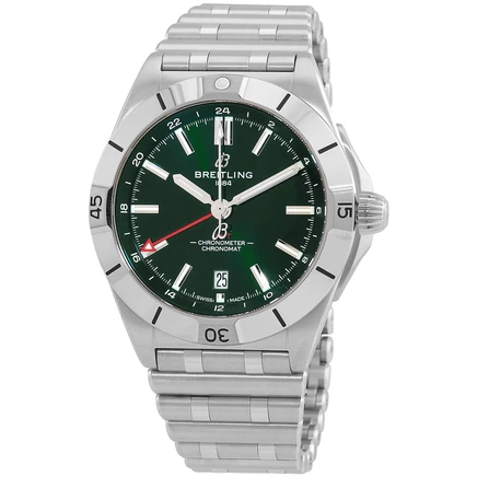 Мужские часы Breitling Chronomat GMT, зеленые