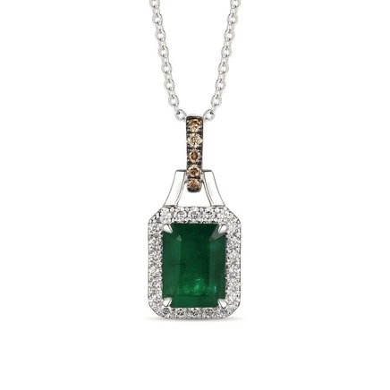 Женское колье Le Vian TSHJ 31, изумруд, белое золото