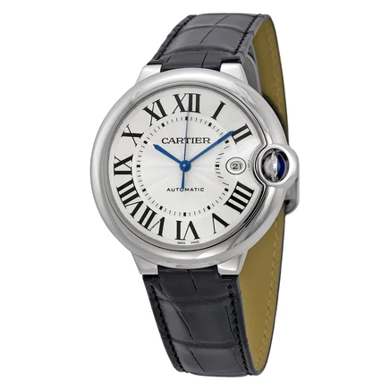 Мужские часы Cartier Ballon Bleu W69016Z4 серебристые