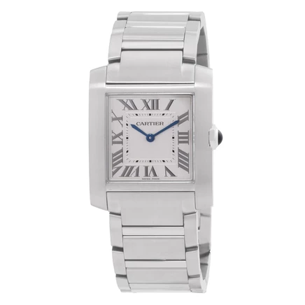 Унисекс-часы Cartier Tank Française WSTA0105, серебристые