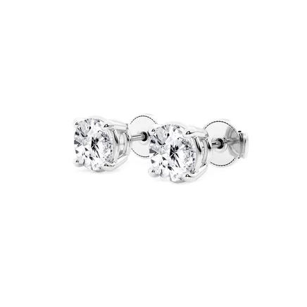 Женские серьги Brilliant Diamond, 5 карат, белое золото