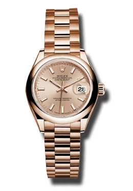 Женские часы Rolex Lady-Datejust 28, розово-пудровые