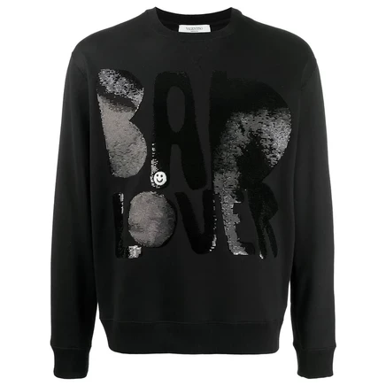 Мужское худи Valentino Garavani Bad Lover, черное