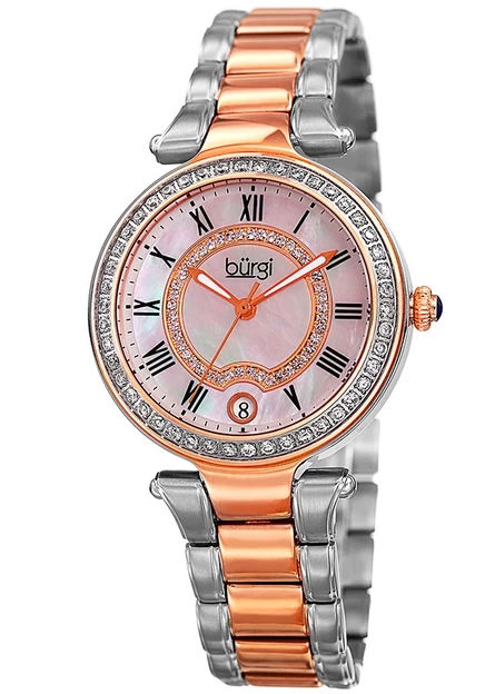 Женские часы Burgi BUR165TTR, перламутровые