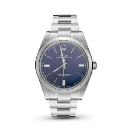 Мужские часы Rolex Oyster Perpetual 114300, синие